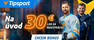 Získajte registračný bonus 30 € k MS v hokeji 2026.