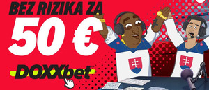 Získajte navýšenú stávku bez rizika za 50 € v DOXXbete.