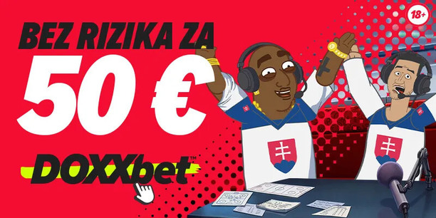 Získajte navýšenú stávku bez&nbsp;rizika za&nbsp;50 € v&nbsp;DOXXbete.