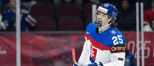 Ján Chovan počas MS U20. Ján Chovan počas MS U20.