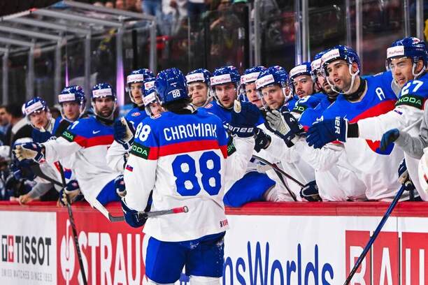 Útočník Martin Chromiak (Slovensko) na&nbsp;MS v&nbsp;hokeji.
