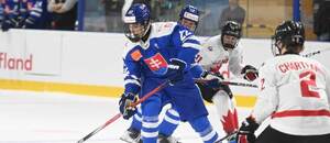 Obranca a kapitán SR U18 na Hlinka Gretzky Cupe 2025 Adam Goljer. Obranca a kapitán SR U18 na Hlinka Gretzky Cupe 2025 Adam Goljer.