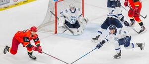 Hokejisti HC Slovan Bratislava v prípravnom zápase proti HK Mountfield.