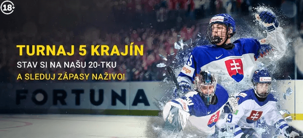 Sledujte Turnaj 5 krajín naživo na Fortuna TV.