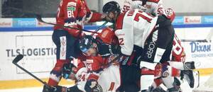 Šarvátka v zápase Banská Bystrica vs. Zvolen.