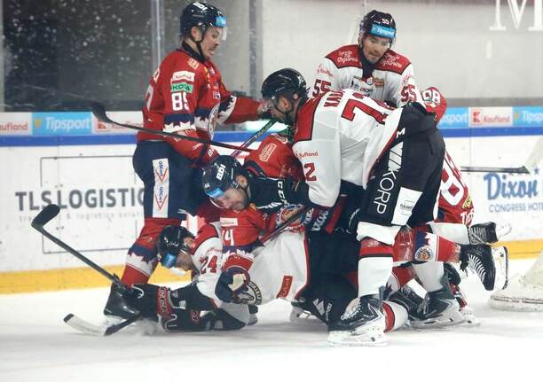 Šarvátka v zápase Banská Bystrica vs. Zvolen.