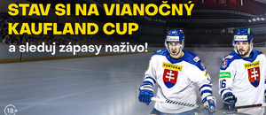 Livestreamy z Vianočného Kaufland Cupu 2025 prináša Fortuna.