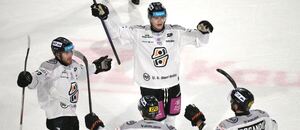 Radosť košických hráčov z gólu proti Žiline.