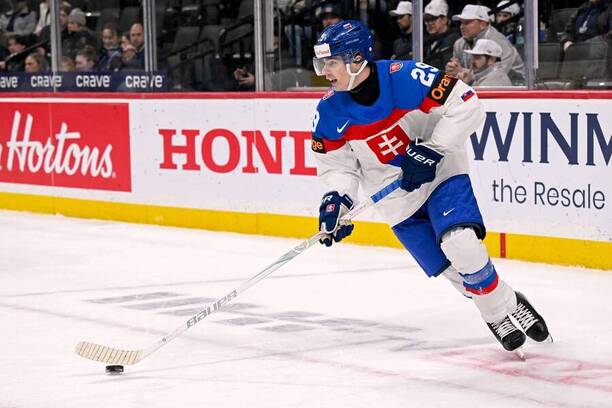 Slovák Tomáš Chrenko je pred&nbsp;štvrťfinále najproduktívnejším hráčom MS U20 v&nbsp;hokeji 2026.