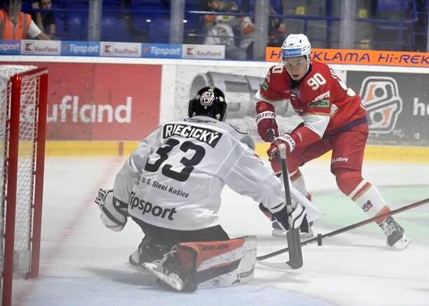 Brankár Riečický a&nbsp;útočník Ibragimov.