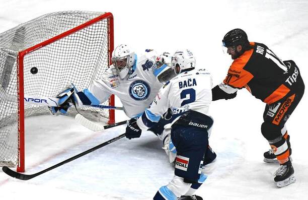 Brankár HK Nitra Dylan Ferguson v&nbsp;Tipsport lige 2025/2026.