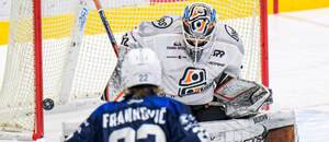 Brankár HC Košice Patrik Jurčák v Tipsport lige 2025/2026.