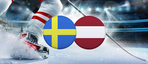 Švédsko – Lotyšsko v osemfinále ZOH 2026 v hokeji.