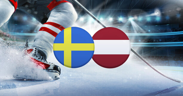 Švédsko – Lotyšsko v&nbsp;osemfinále ZOH 2026 v&nbsp;hokeji.