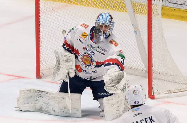 Brankár HKM Zvolen Kevin Mandolese.