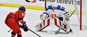 Na fotografii brankár Slovenska do 18 rokov Denis Čelko.