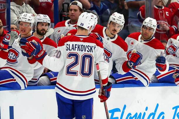 Juraj Slafkovský siaha na&nbsp;70-bodovú métu v&nbsp;základnej časti NHL.