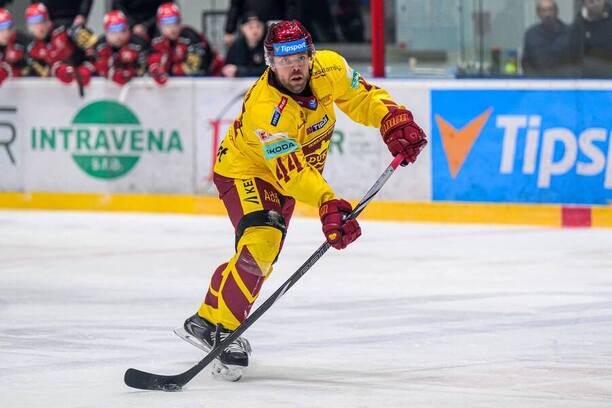 Obranca HK Dukla Trenčín Erik Ullman.