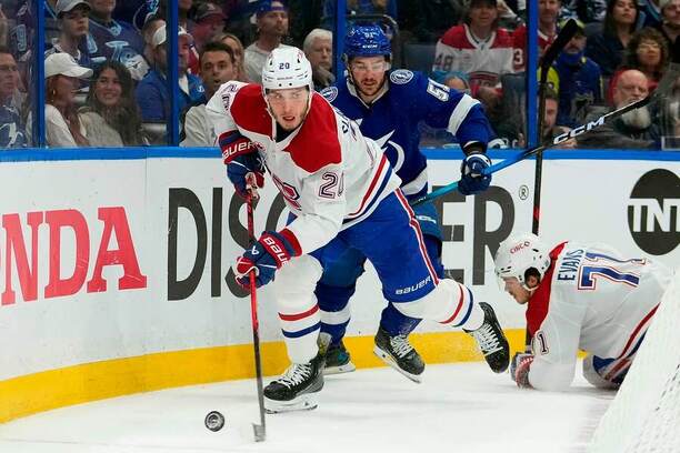 Juraj Slafkovský (Montreal Canadiens) sa premiérovo predstaví v&nbsp;2. kole play-off NHL.