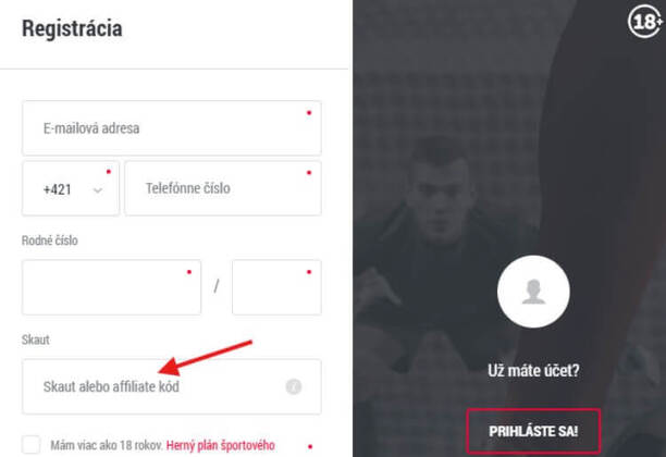 DOXXbet skaut kód kam zadať