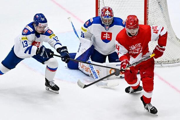 Na fotografii dvaja slovenskí reprezentanti: zľava František Gajdoš a&nbsp;Samuel Hlavaj.