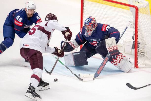 USA vs. Lotyšsko na&nbsp;MS v&nbsp;hokeji 2026 online