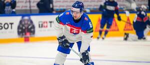 Slovenský útočník Oliver Okuliar na MS v hokeji 2026.