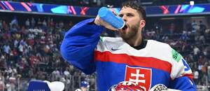 Brankár Samuel Hlavaj je dlhoročnou slovenskou reprezentačnou jednotkou.