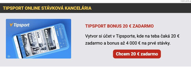 Tipsport online stávková kancelária
