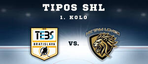 TEBS Bratislava – Levice, TIPOS SHL, 1. kolo, 16. 9. 2026, 18:30.
