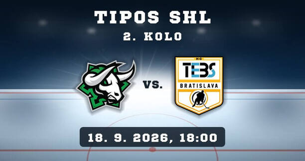 Nové Zámky – TEBS Bratislava, TIPOS SHL, 2.&nbsp;kolo, 18. 9.&nbsp;2026, 18:00.