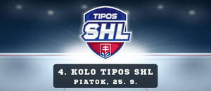 4. kolo TIPOS SHL, piatok 25. 9. 2026.