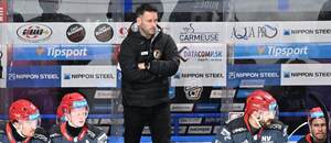 Na snímke tréner HC Prešov Ryan Colville v zápase 1. kola hokejovej Tipsport ligy HC Košice - HC Prešov v Košiciach 15. septembra 2026.