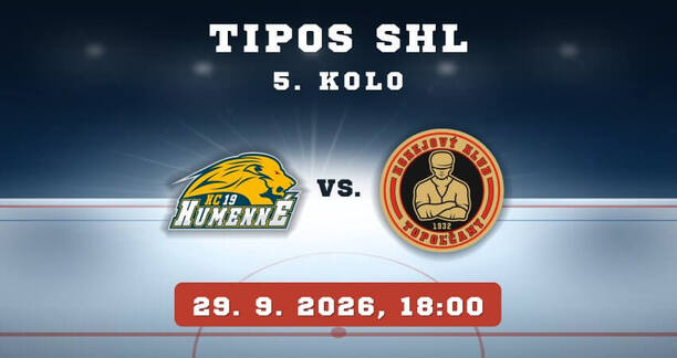 HC 19 Humenné – HC MUŠLA Topoľčany, 5.&nbsp;kolo TIPOS SHL, 29. 9.&nbsp;2026