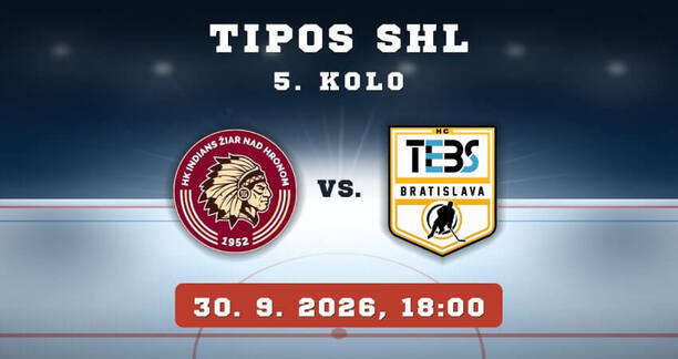 5. kolo TIPOS SHL Žiar nad&nbsp;Hronom vs. Bratislava.