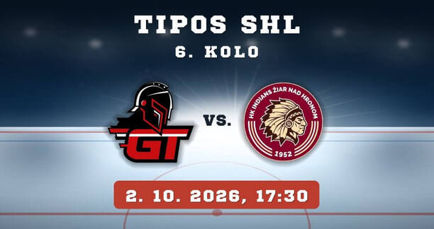 HK Gladiators Trnava – HK Žiar nad&nbsp;Hronom, 6.&nbsp;kolo TIPOS SHL, 2.&nbsp;10. 2026