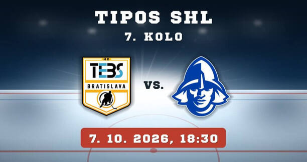 HC crypto4me TEBS Bratislava – Rytieri Martin, 7.&nbsp;kolo TIPOS SHL, 7.&nbsp;10. 2026