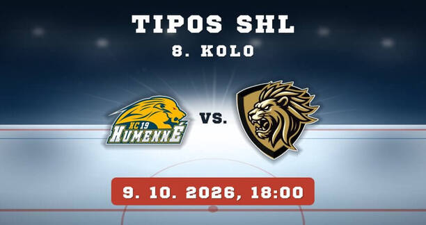 HC 19 Humenné – HK Levice, 8.&nbsp;kolo TIPOS SHL, 9.&nbsp;10. 2026