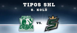 HK Detva – HK Skalica, 8. kolo TIPOS SHL, 9. 10. 2026
