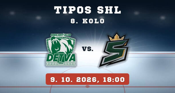 HK Detva – HK Skalica, 8.&nbsp;kolo TIPOS SHL, 9.&nbsp;10. 2026