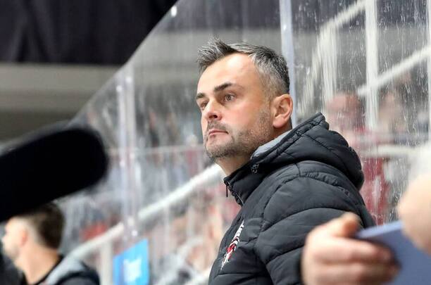 Tréner Banskej Bystrice Vlastimil Wojnar.
