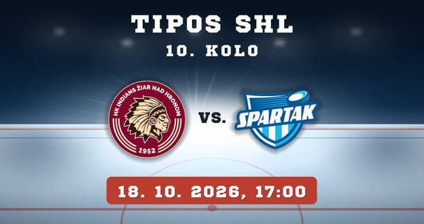HK Žiar nad&nbsp;Hronom – TSS GROUP Dubnica, 10. kolo TIPOS SHL, 18. 10. 2026