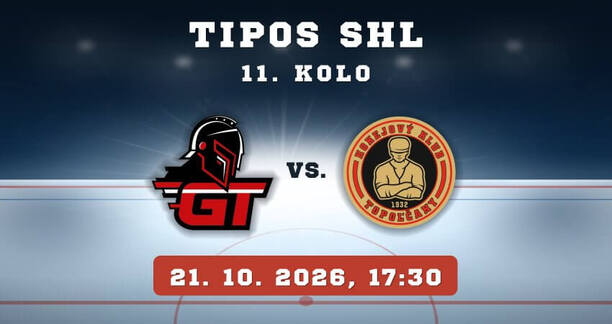 HK Gladiators Trnava – HC MUŠLA Topoľčany, 11. kolo TIPOS SHL, 21. 10. 2026