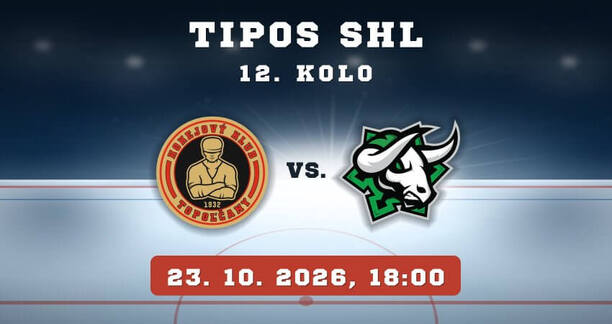 HC MUŠLA Topoľčany – HC Nové Zámky, 12. kolo TIPOS SHL, 23. 10. 2026