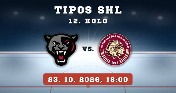 HK '95 Považská Bystrica – HK Žiar nad&nbsp;Hronom, 12. kolo TIPOS SHL, 23. 10. 2026