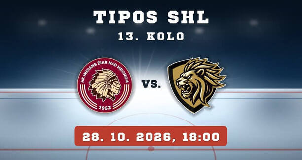 HK Žiar nad&nbsp;Hronom – HK Levice, 13. kolo TIPOS SHL, 28. 10. 2026